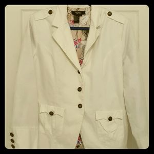 ‼twiggy London white denim jacket ‼